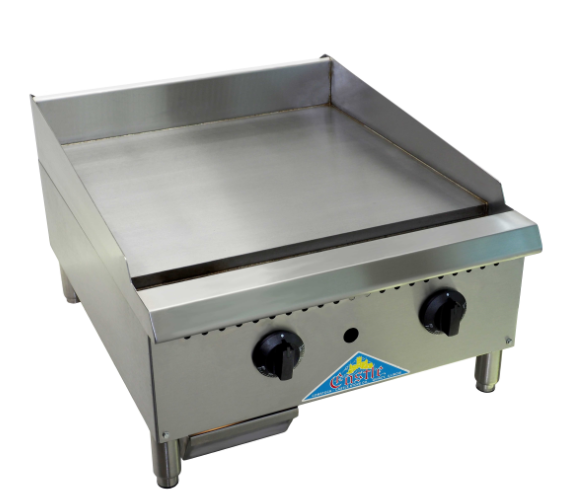 Comstock-Castle CCHG24-1 Griddle, countertop, gas, 24&quot; wide x 30&quot; deep frame, 24&quot;, 1&quot; thick plate