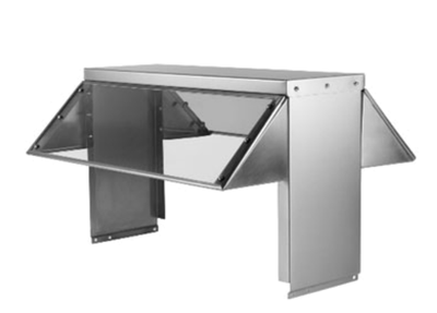 Klinger's Trading KBS2 ​Buffet Guard, for 2-pan units, 32" W, Lexan® panel