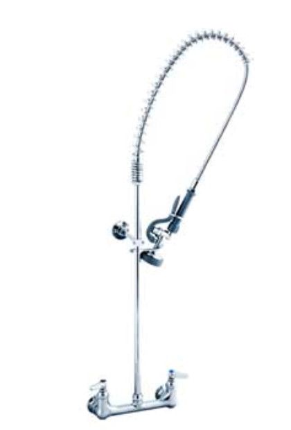 Klinger FWMF8 Pre-Rinse Faucet, wall mount, 8&quot; center, interchangeable with T&amp;S Brass parts