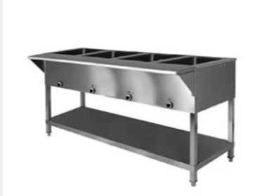 Klinger&#39;s Trading SW-4H-120 Sealed Well Electric Table Stationary 4 Pan