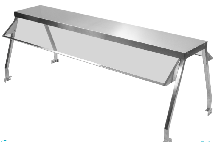 Serv-ware SG5-2 ​Sneeze Guard, double-sided, 72-3/10&quot;W