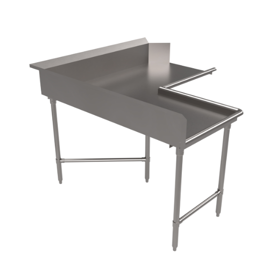 BK Resources BKCDT6-C6048L Clean Dishtable, corner design, 60&quot;W x 48&quot;D, L-shaped