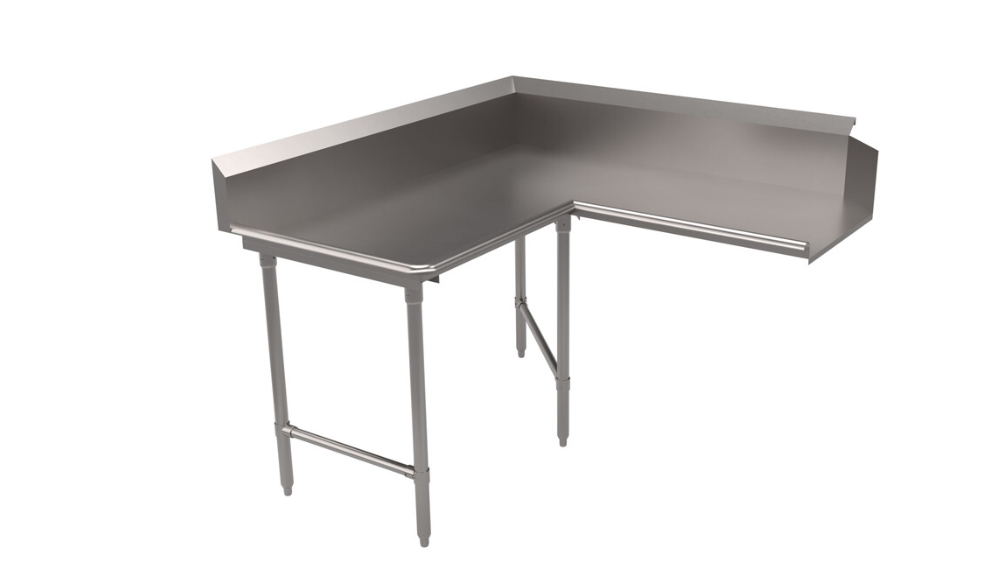 BK Resources BKCDT6-C6060L Clean Dishtable, corner design, 60&quot;W x 60&quot;D, L-shape