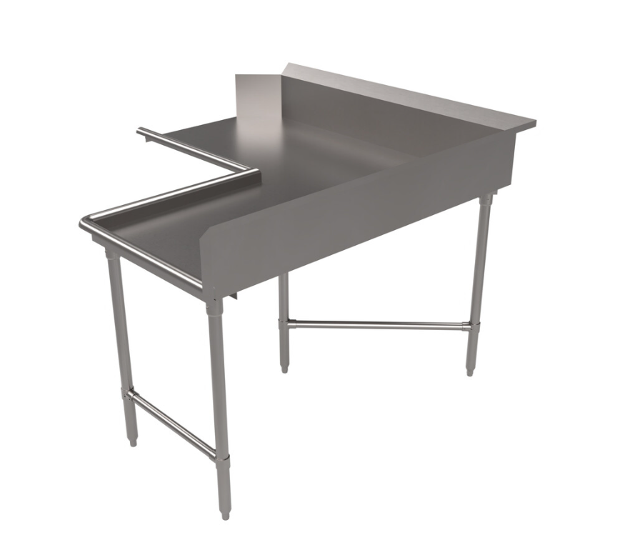 BK Resources BKCDT6-C6060R Clean Dishtable, corner design, 60&quot;W x 60&quot;D, R-shape