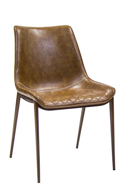 Everyday ERP-153 Restaurant Furniture Indoor Wood Grain Metal Chair w/ Brown Vinyl Seat and Back, 16.5 lbs