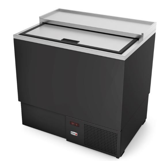 Fagor Refrigeration FGF-36 19089063 Glass &amp; Plate Chiller / Froster, 36-5/8&quot;W x 27&quot;D x 35-3/4&quot;H, self-contained side-mounted refrigeration, 0˚ F to -7˚ F, stainless steel top &amp; sliding lid, deep well