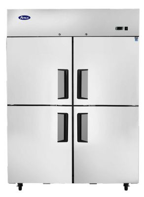 ATOSA MBF8008GR Atosa Freezer, reach‐in, two‐section, 51‐3/4&quot;W x 31‐3/4&quot;D x 81‐ 1/4&quot;H, top mount self‐contained refrigeration, 43.2 cu ft., (2) locking left‐hand hinged &amp; (2) locking right‐hand hinged