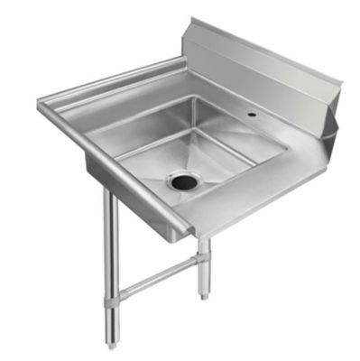 Klinger&#39;s SDT-48L Trading Soiled Dishtable, left-to-right operation, 48&quot;W x 30&quot;D, 16/304 stainless steel top,
