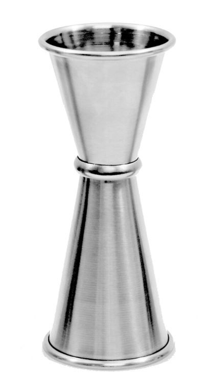 TableCraft JJ1205 Japanese Jigger, 1 oz. &amp; 1-1/2 oz., dishwasher safe, 18/8 stainless steel