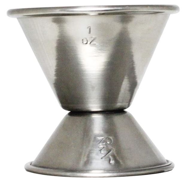 Thunder Group SLJG001 Jigger, 1/2 oz. &amp; 1 oz., rolled edge, stainless steel