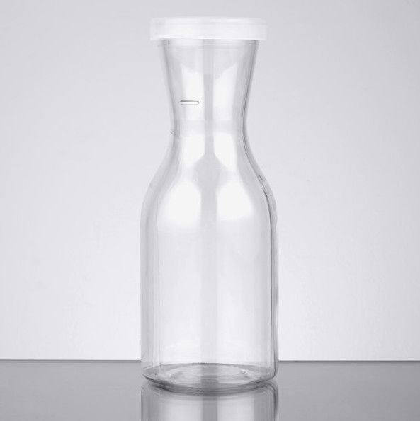 Cambro WW250CW135  Plastic Beverage Decanter with Lid,  8.5 oz.