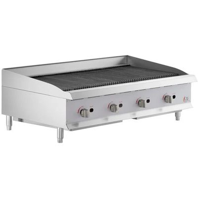 Atosa ATRC-48 CookRite Heavy Duty Radiant Charbroiler, Natural gas, countertop, 48&quot;, (4) stainless steel burners