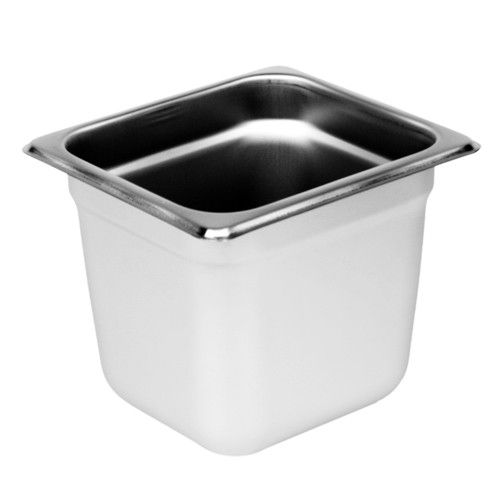 Thunder STPA4166  Steam Table Pan, 1/6 size, 6&quot; deep, anti-jam, 25 gauge, 18/8 stainless steel