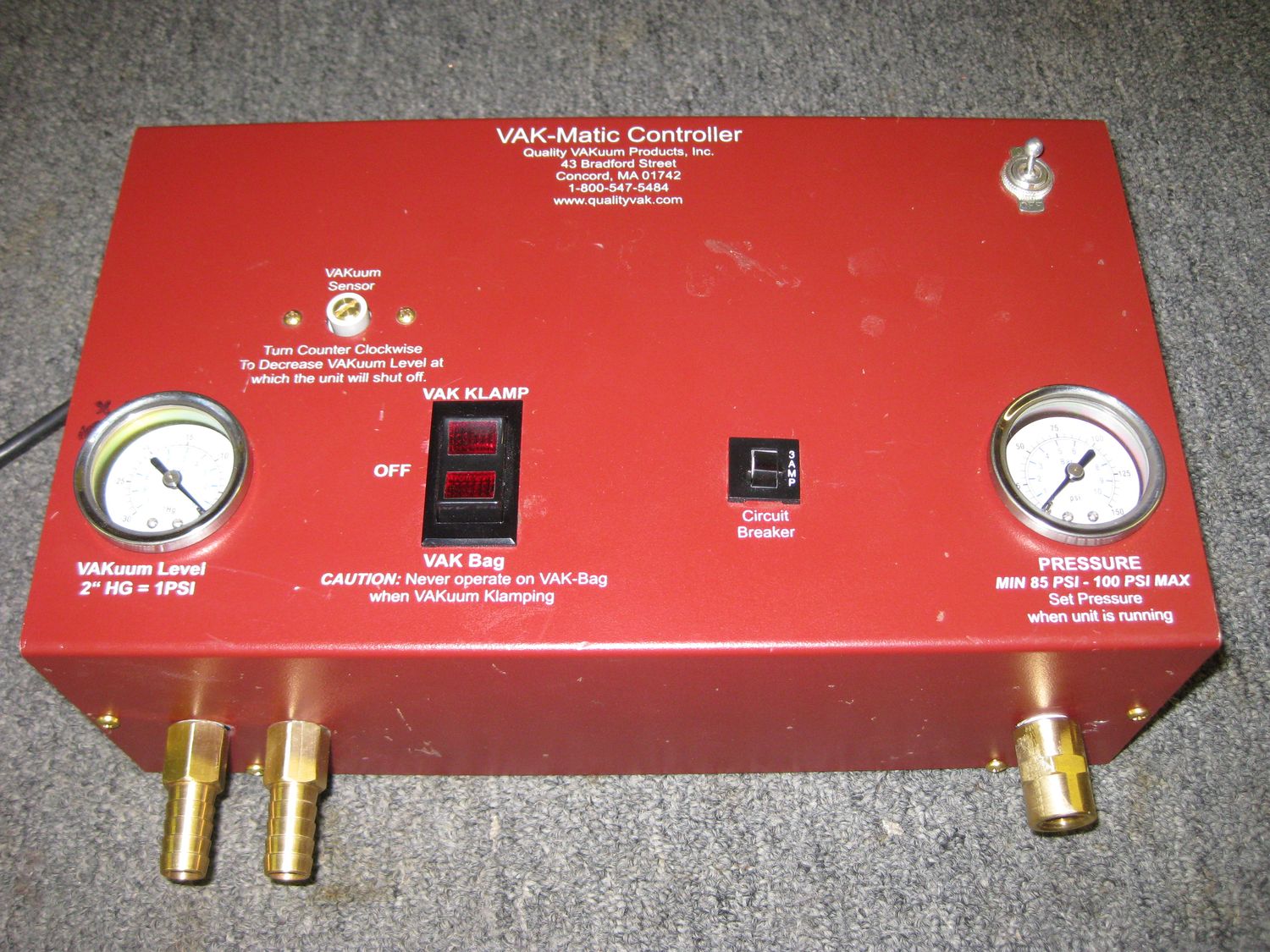 ​VM10 – 10 CFM Automatic Vacuum System for Veneering and Laminating