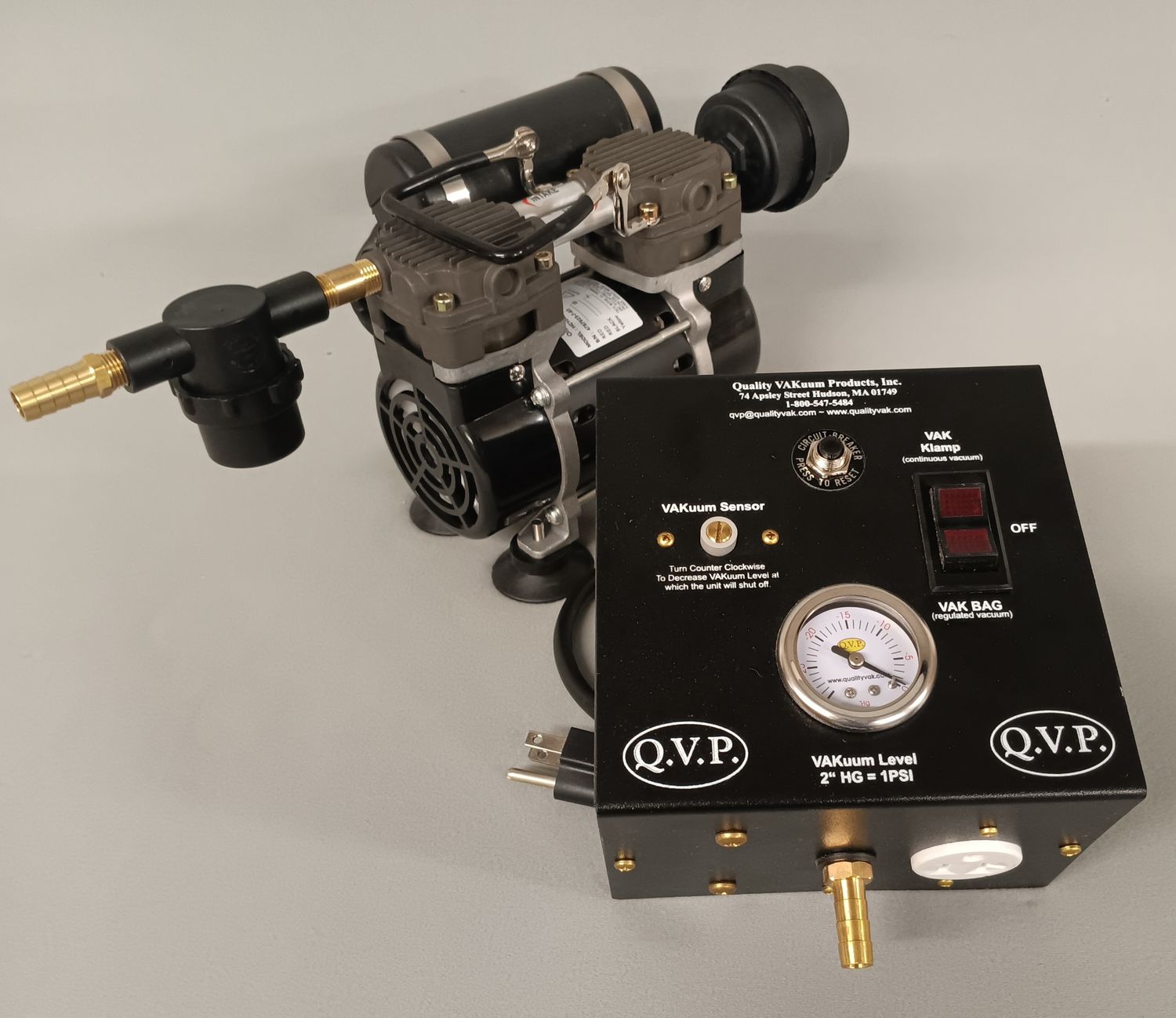 2 CFM Automatic Vacuum System – Oil-Free Rocking Piston with Electronic Controller (ES2)