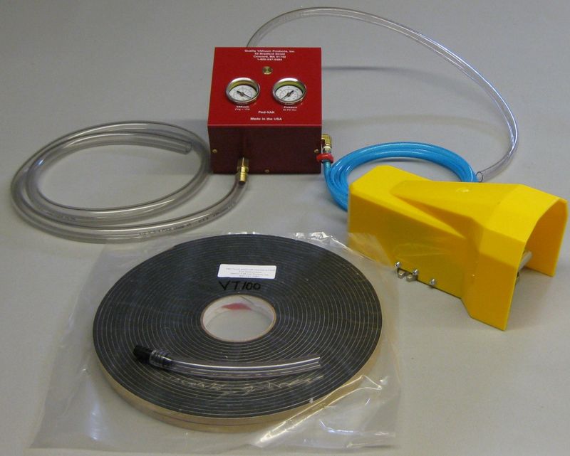 Pneumatic Foot-Operated 5 CFM Vacuum Hold-Down System (PV6P)