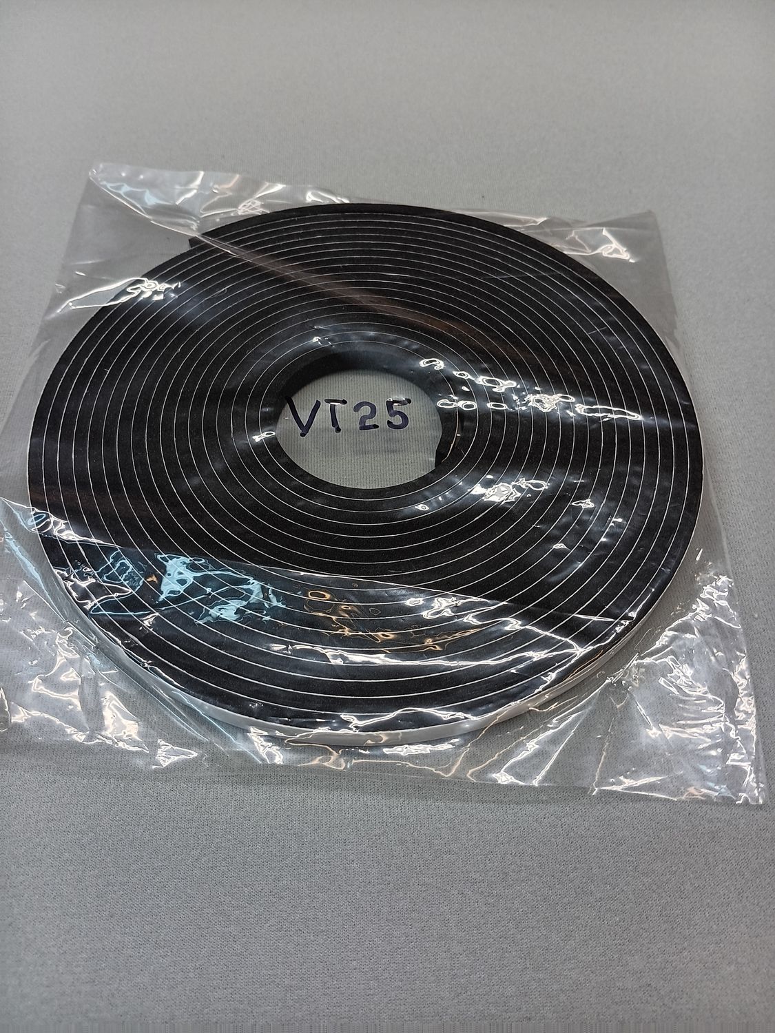 Closed Cell Neoprene Tape – 3/8" x 3/16" x 25' for Vacuum Jigs and Fixtures (VT25)