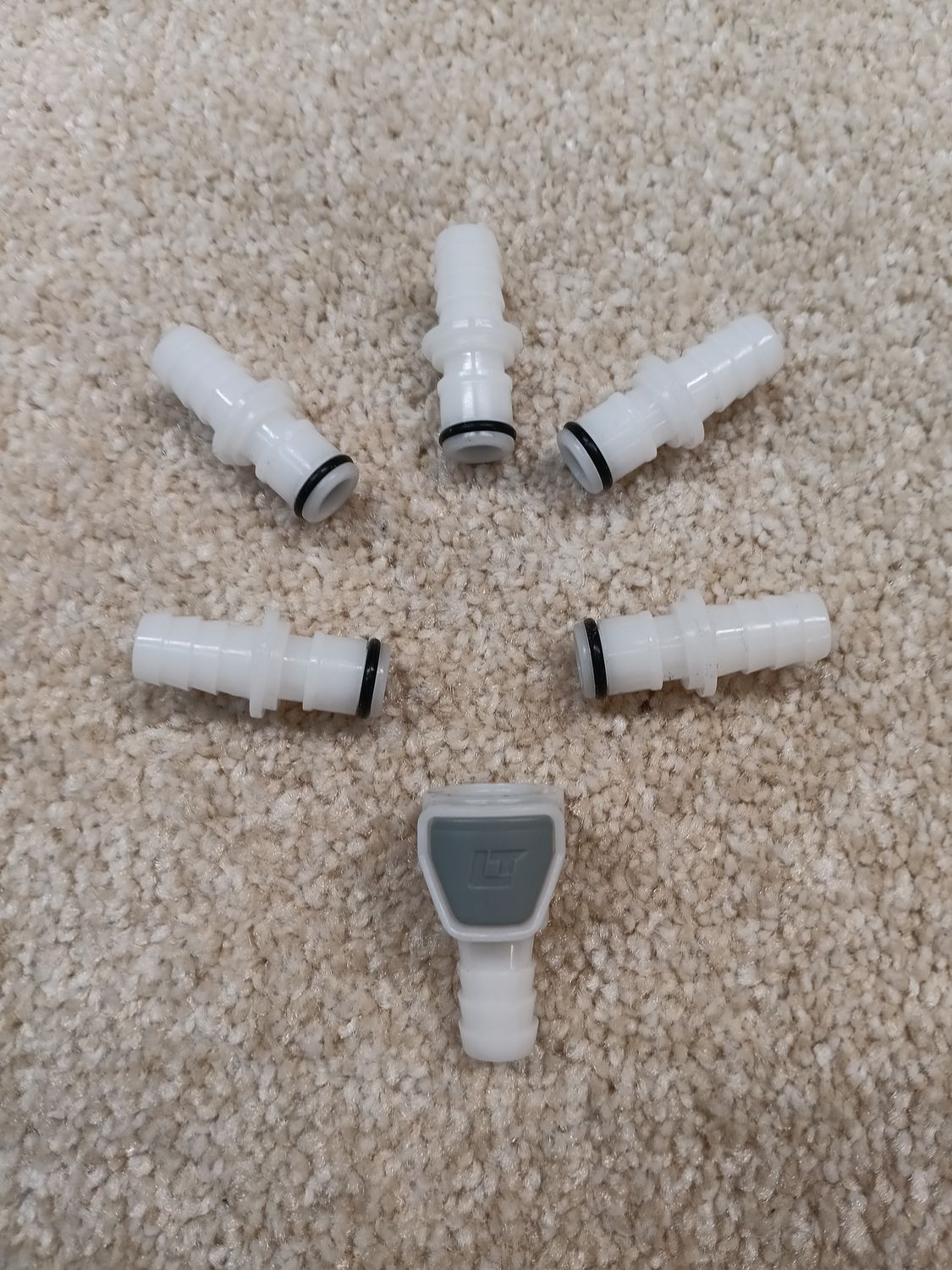 Clamping Quick Disconnect Set 1 Female + 5 Male Quick Disconnect Fittings (QD1)