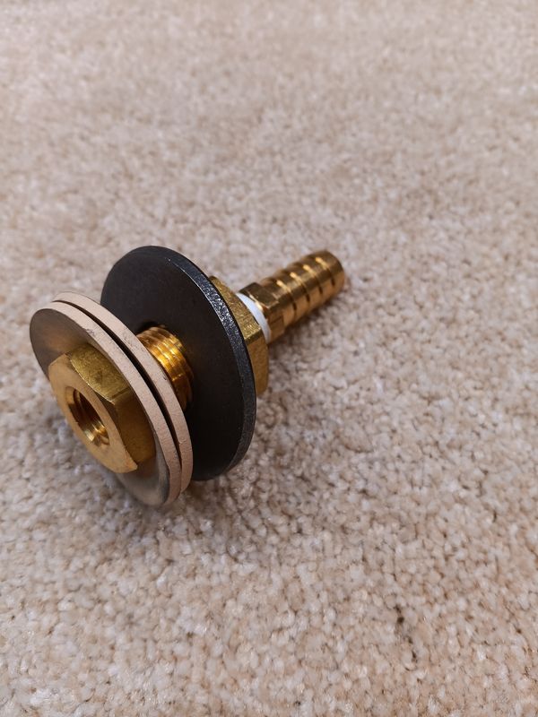 Vacuum Bag Connector Assembly for 1/2" ID Vacuum Tubing (VCA6)