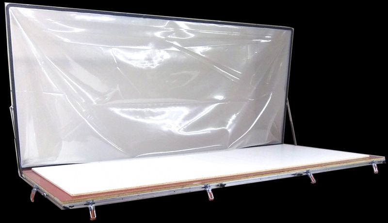 Flip-Top Vacuum Frame Press – 102" x 66" Inside Dimension (FP58-6-2)