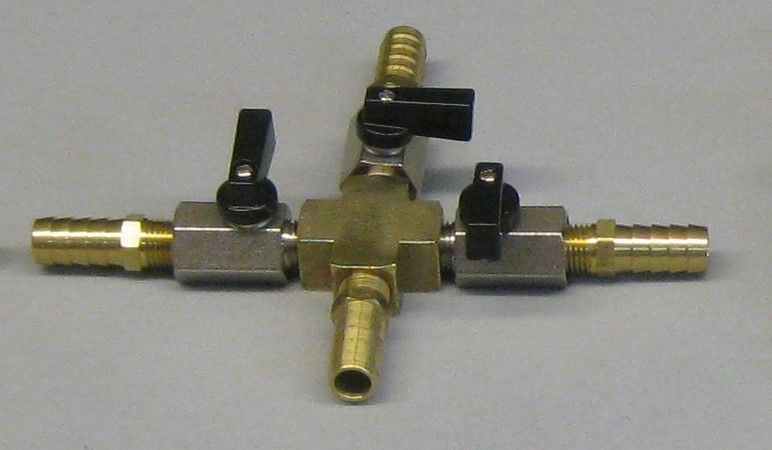 3-Bag Manifold with 30' of 1/2" I.D. vacuum tubing, compatible with ES5, ES10, NU2 (4 or 6), and VM2 (4 or 6) systems.