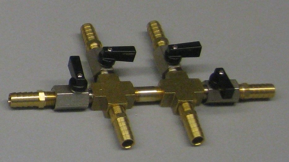 2-Bag Manifold with 40' of 1/2" I.D. vacuum tubing, compatible with NU15, NU20, or VM15 systems.