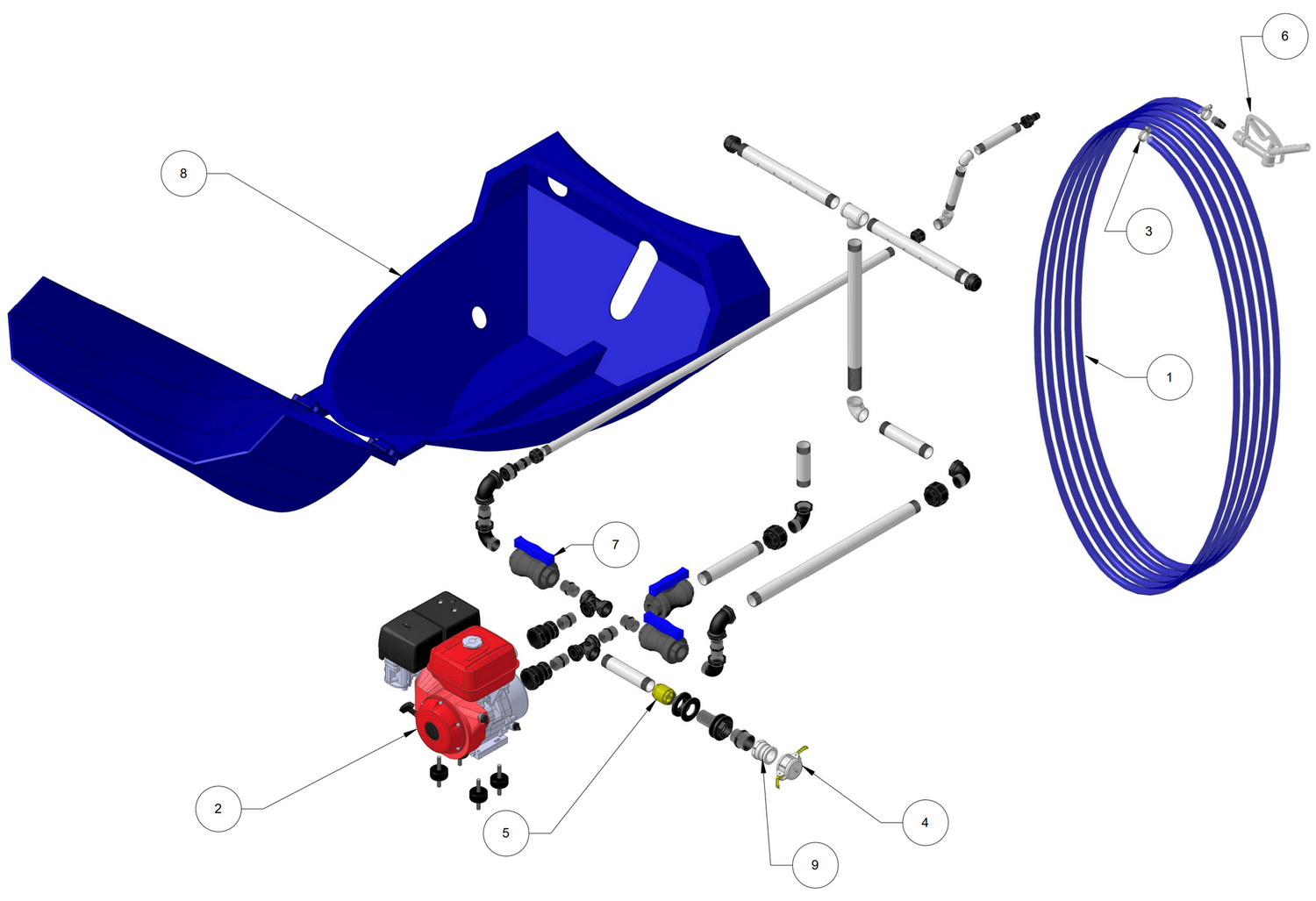 Honda Motor with Pump