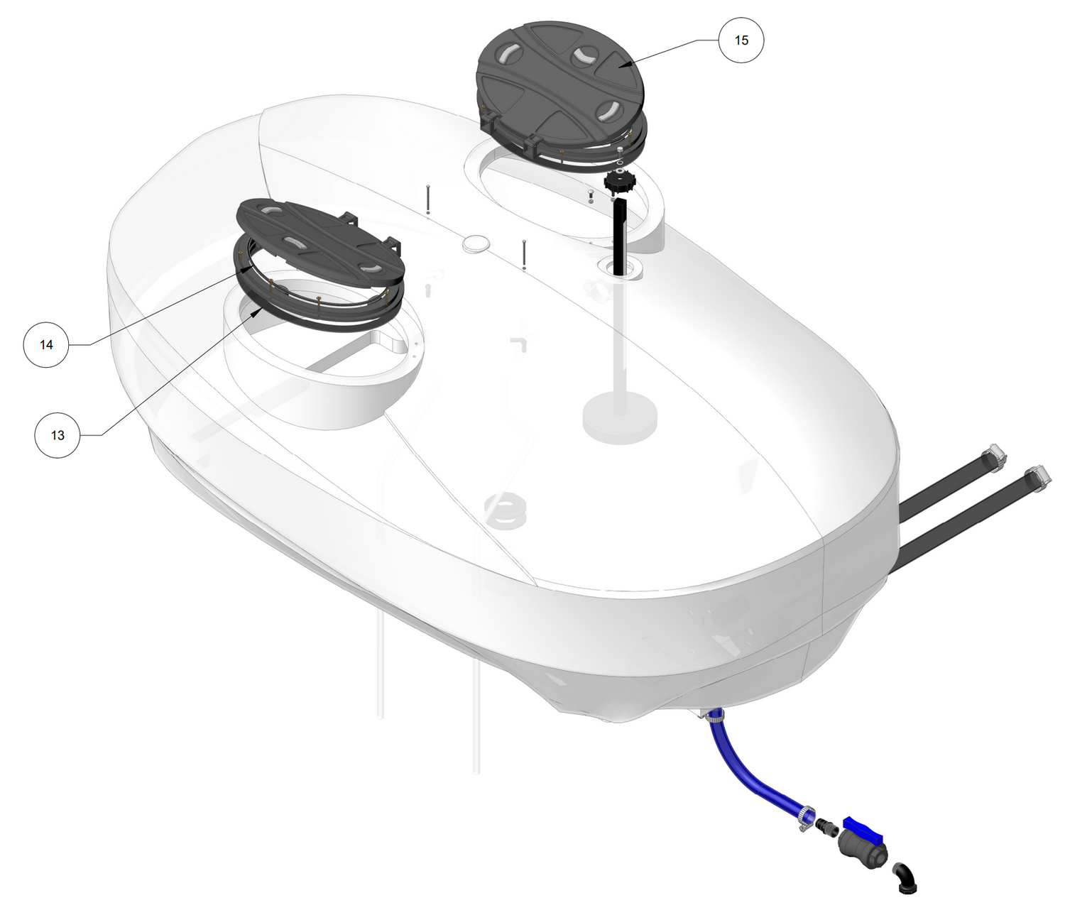 New Oval Lid Seal - Sponge