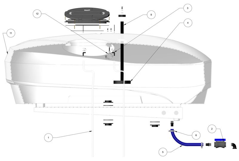 12mm dia backwash tubing / metre