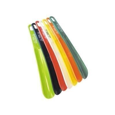 PLASTIC SHOE HORN 10” ASSORTED COLOURS