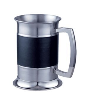 Armada Black Leather Tankard