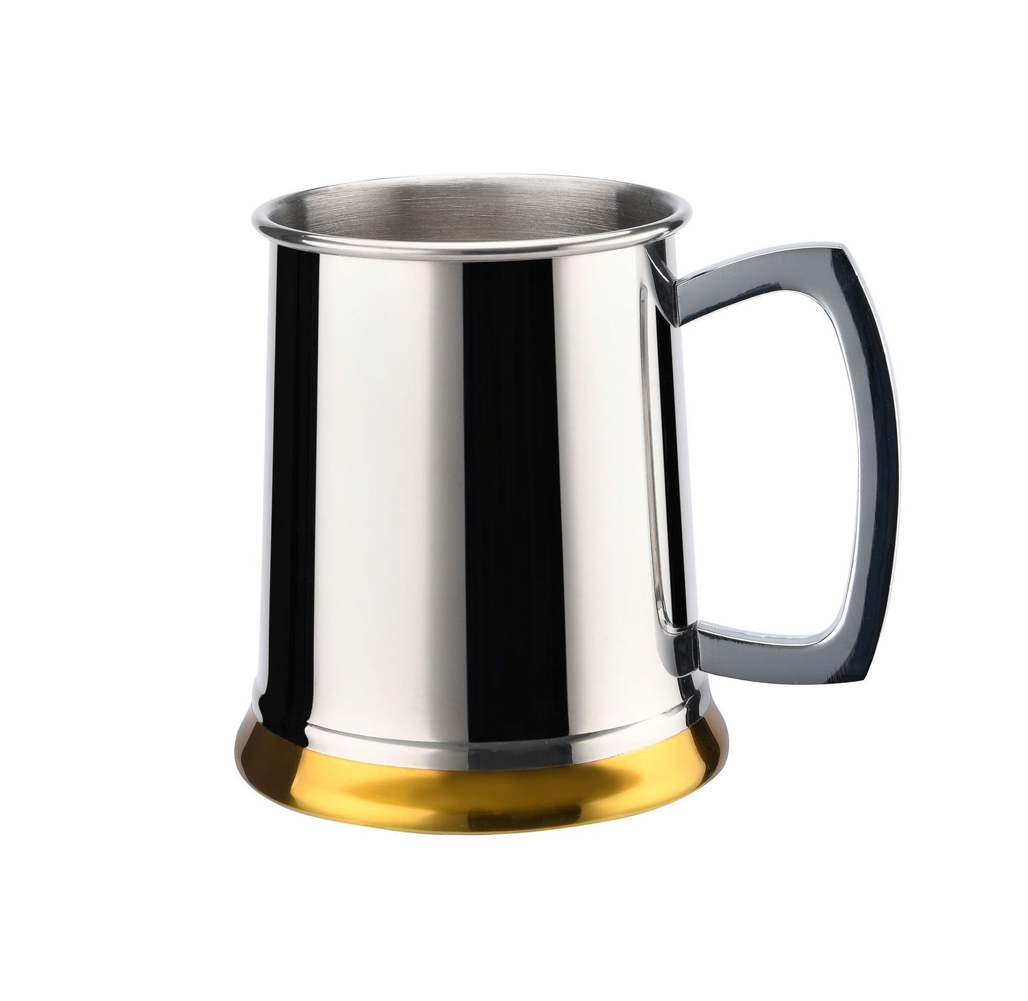 Armada Stainless Steel Tankard with Gold Base