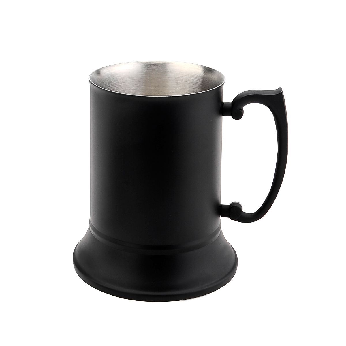 Black Matte Double Wall Tankard