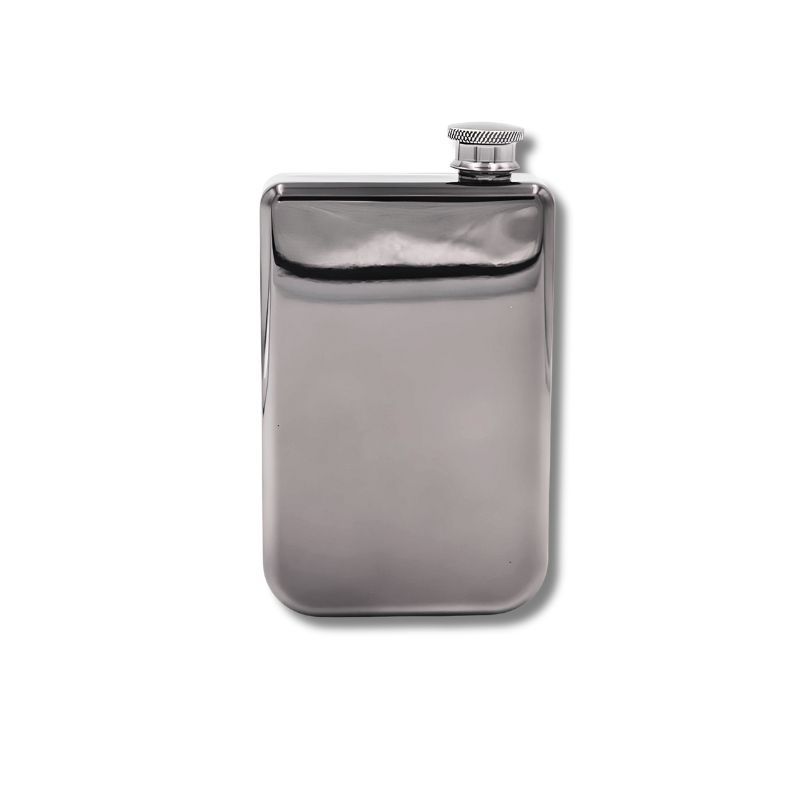 Gunmetal Polished Hipflask