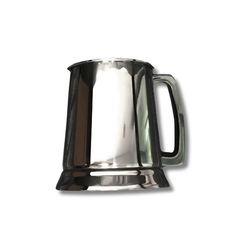 Armada S/S Tankard with Glass Bottom