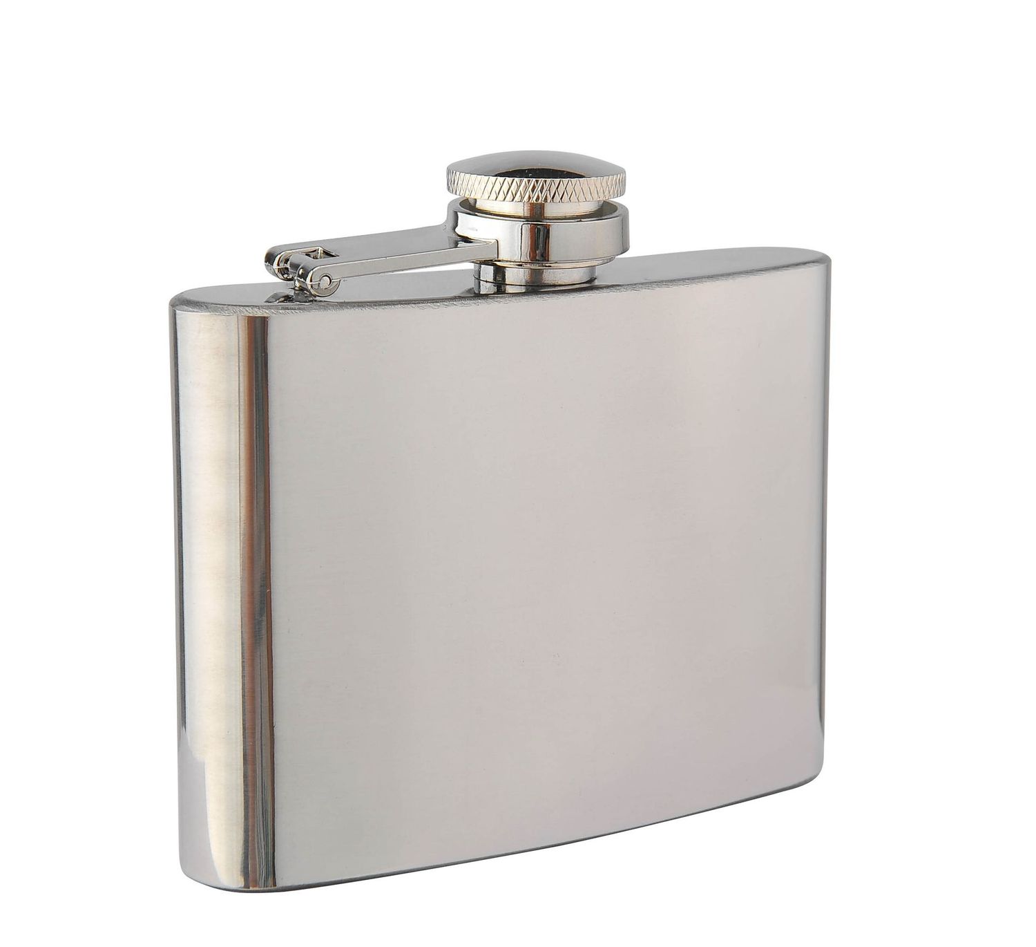 S/S High Polish 4oz Hipflask