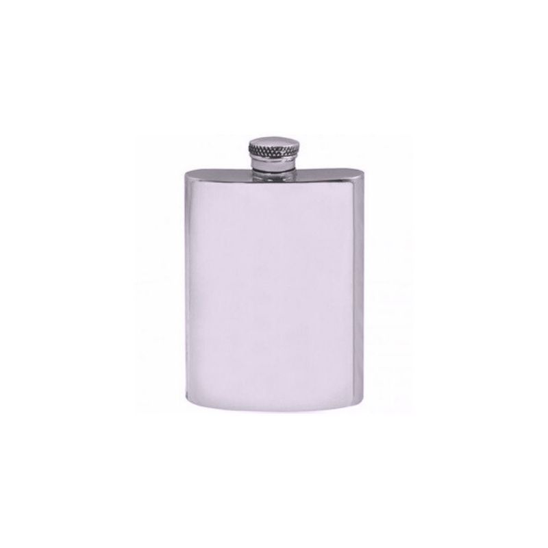 British Pewter Plain 4oz Hipflask