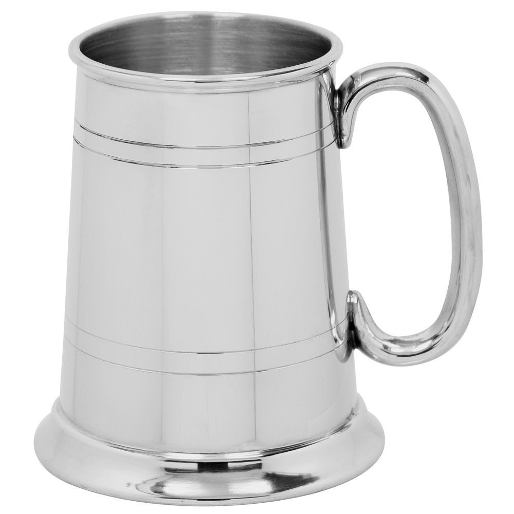British Pewter 1PT C-Handle Tankard