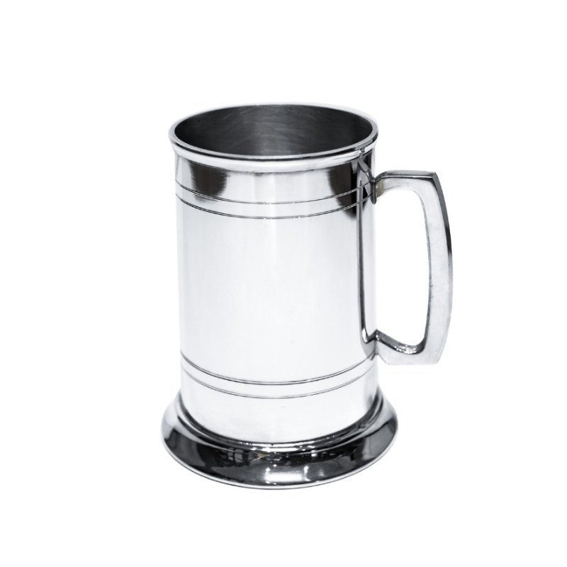 British Pewter 1PT 2 Line Straight Tankard