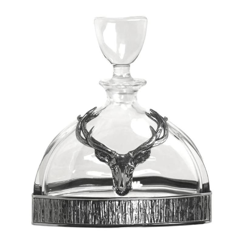 British Pewter 570ml Majestic Stag Decanter