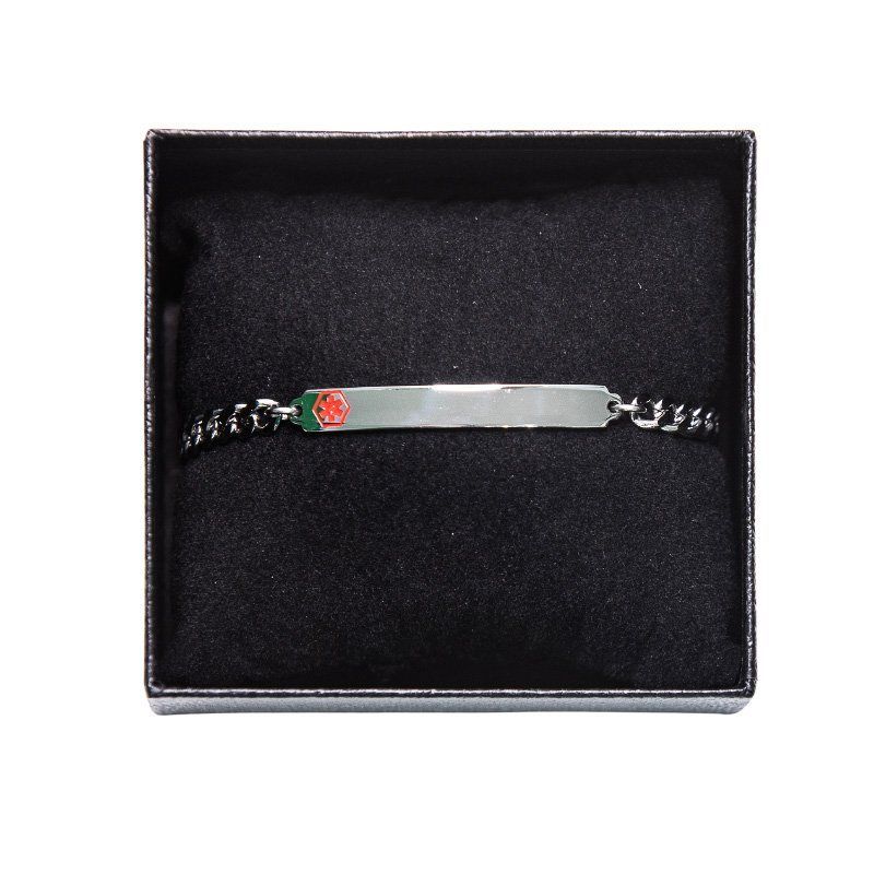 Medic ID Stainless Steel 21cm Bracelet