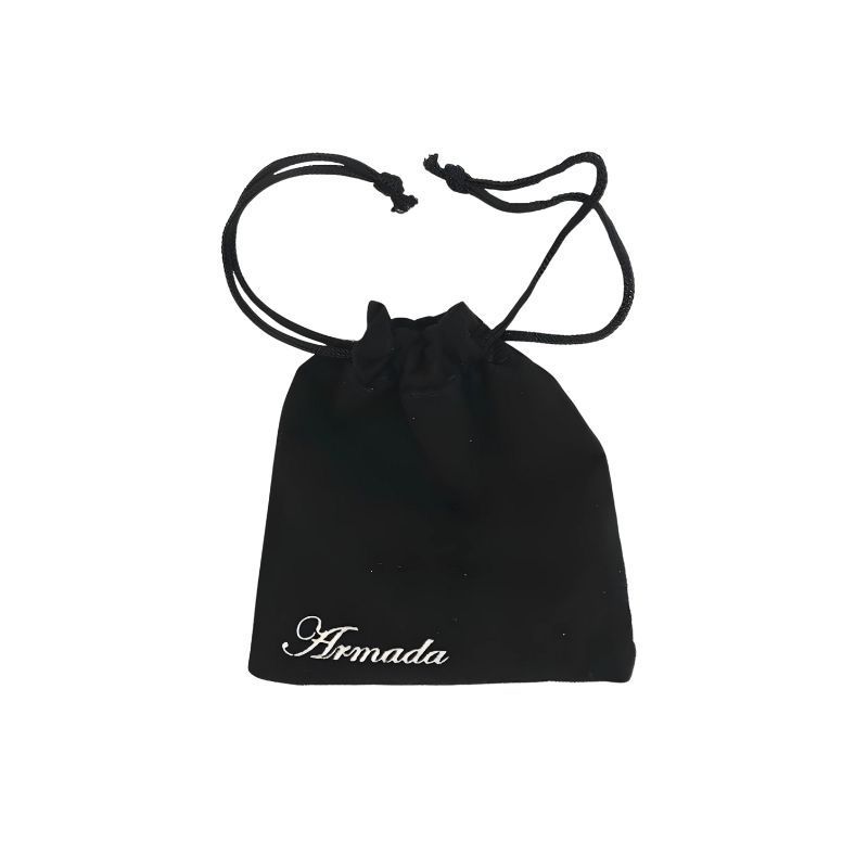 Velvet Drawstring Pouch with Logo - ARMADA