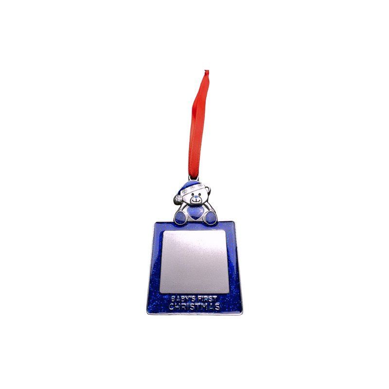 Christmas Ornament - Baby's First Christmas - Blue