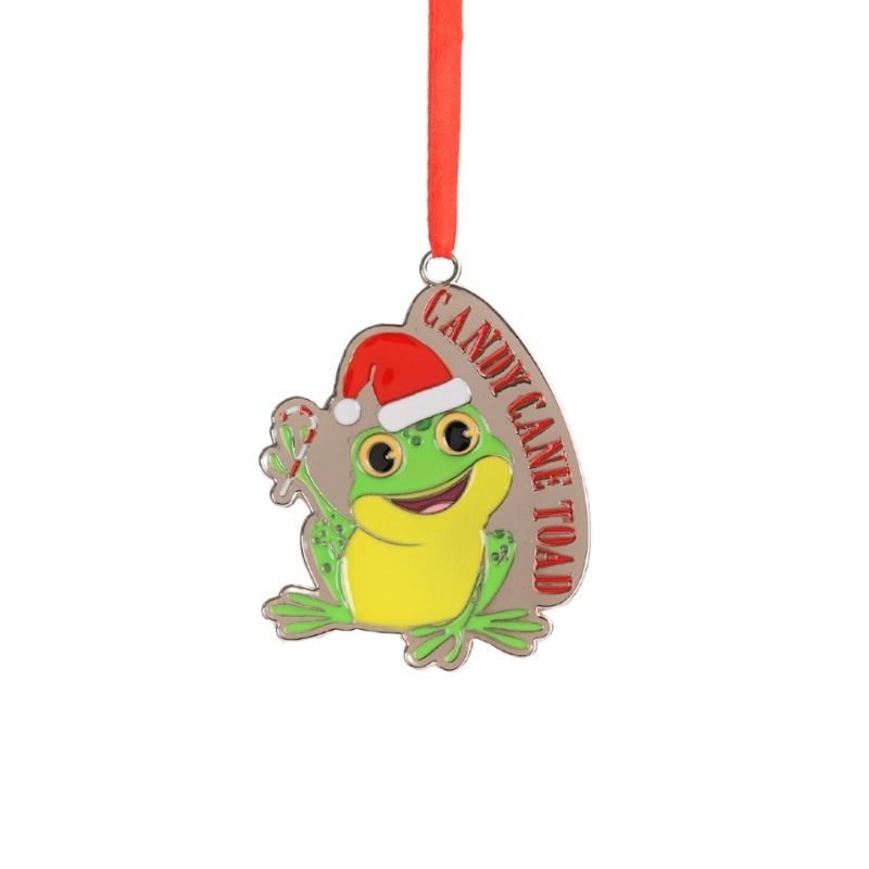 Christmas Ornament - Candy Cane Toad