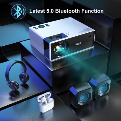5G WiFi Projector 4K Supported Native 1080P Full HD