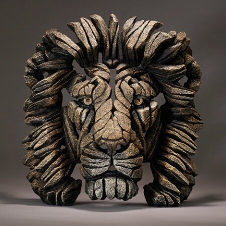 Edge Lion Bust Sculpture