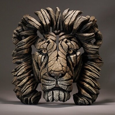 Edge Lion Bust Sculpture