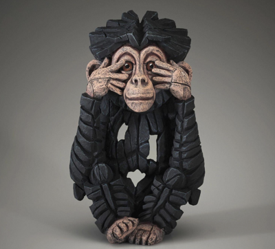 Edge Baby Chimpanzee Sculpture