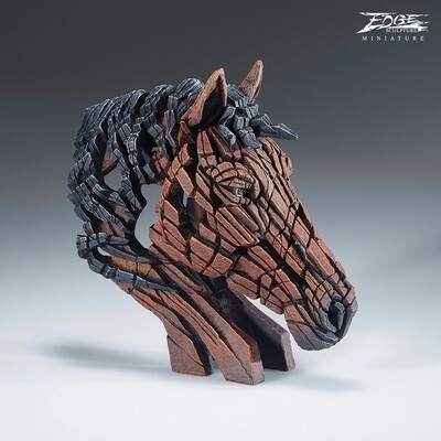 Miniature Edge Sculpture Horse Head Bust