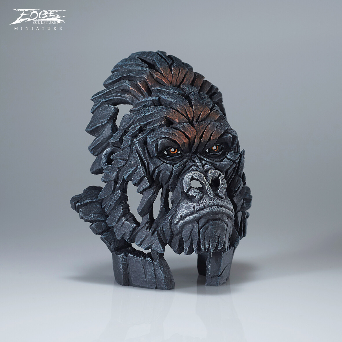 Miniature Edge Sculpture Gorilla Bust